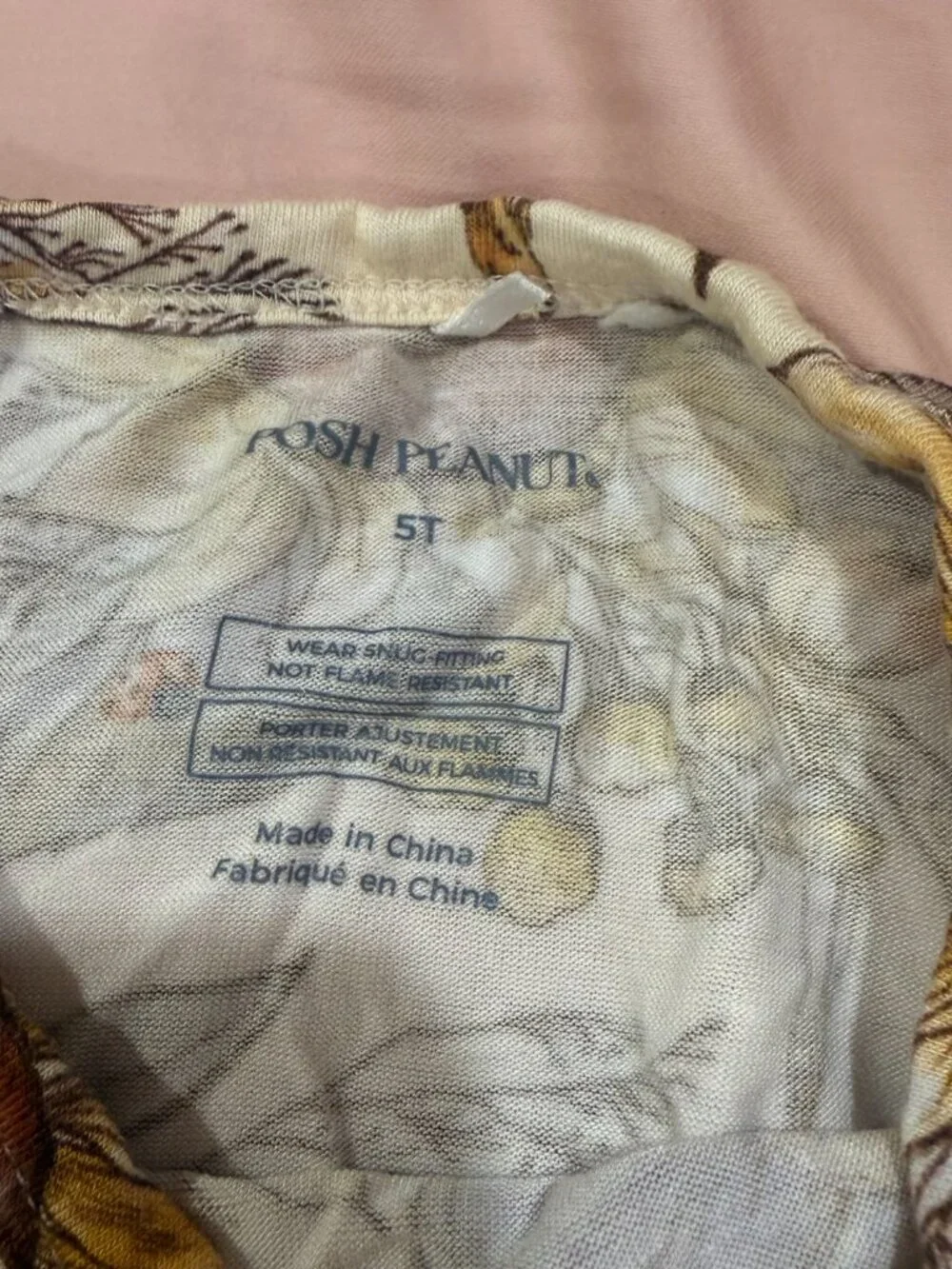 Posh Peanut Sunflower Pajama Set, Size 5T